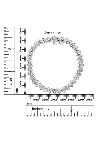 1/2 Cttw Diamond Miracle Set "S" Link Tennis Bracelet -
